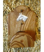 Oak Wooden Bridle Rack - Stable Hanger - Equestrian Tack Wall Hook - Wit... - $372.30 MXN