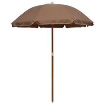 Garden Parasol Taupe Polyester, steel 70.9 in - $1,843.65 MXN
