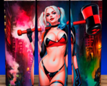 Harley Quinn in Sexy Outfit Joker Villain With Mallet Comic Cup Mug Tumb... - $19.75