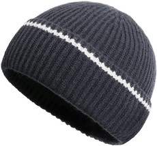 Clape Trawler Beanie Watch Hat Roll-Up Edge Skullcap Warm Knitted Ribbed... - $30.99