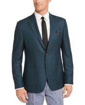 Tallia Mens Teal( Blue/Green) Slim Fit Elbow Patch Blazer Size 44S - £135.92 GBP