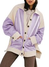 SHEWIN Women's Winter Sherpa Fleece Button Down Shacket Coat Orchid Peta... - $247.96 MXN SHEWIN Women's Winter Sherpa Fleece Button Down Shacket Coat Orchid Peta... - $247.96 MXN