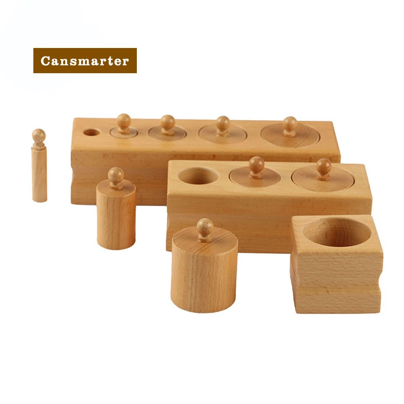 Montessori Baby Toys Wooden Cylinder Blocks Toys Sensory for 0-3 Years K - £114.65 GBP