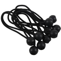 10&quot; Black Ball Heavy Duty Bungee Cord Lot of 18 - £9.49 GBP