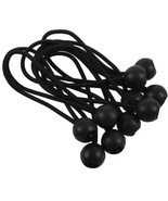 10&quot; Black Ball Heavy Duty Bungee Cord Lot of 18 - £9.51 GBP