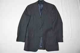 Vtg Austin Reed 38L Gray Stripe Regentaire Wool Mens Blazer Sport Coat Jacket - £38.71 GBP