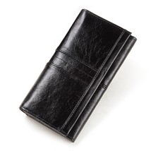 2022 Hot Sale Genuine Leather Women Wallet Long Multi-Card Holder Large Capacity - £41.30 GBP