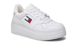 Tommy Hilfiger Jeans Women Sneakers - 9.5 US EU 41 White Designer Fashio... - $156.35 CAD