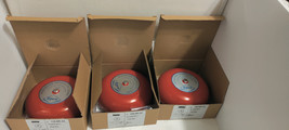 Lot of 3 New 6&quot; EPCO/SUNS Red Fire Alarm Service Elevator Bell/Gong 24V CB-6R-24 - £71.93 GBP