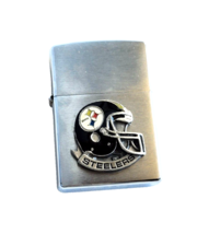 Rare Raised Enamel Pittsburgh Steelers Helmet Zippo Lighter - £35.03 GBP