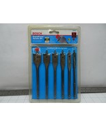 Bosch SB5006 Rapid Feed Spade Drill Bit Set 6 Piece 3/8&quot; 1/2&quot; 5/8&quot; 3/4&quot; ... - $18.41