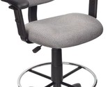 Ergonomic Works Drafting Chair In Grey From Boss Office Products With Ad... - $173.96