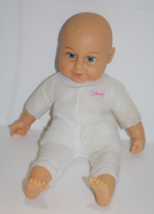 Disney Baby Doll  Cloth Body 15&quot; Blue Stationary Eyes Soft Vinyl Head Ha... - £13.03 GBP