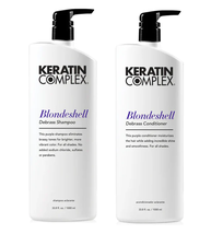 Keratin Complex Blondeshell Debrass Shampoo & Conditioner Liter Duo