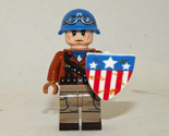 Building Toy Captain America WW2 soldier Marvel Minifigure US - $6.50