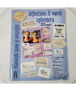 Definitions &amp; Words Ephemera 221 Images Scrapbooking Collage ART Craft - $10.92