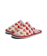 Chochili Women Heart Home Slippers White and Red Love - £11.09 GBP