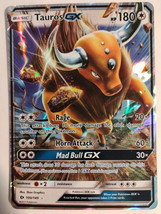 Pokemon TCG Tauros GX 100/149 Sun and Moon Holo Ultra Rare LP - NM - £3.14 GBP