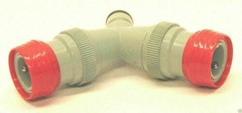 2x Garden Hose Y Adaptor Connect 2 Water Pipes To 1 Joiner Coupler Way Splitters - £7.00 GBP+