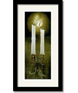 Rekindle by Edwin Lester w/ Black hard wood frame - 23.625x43.625 - $395.95