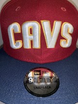Nba Cleveland Cavaliers Basketball Cavs Logo Snapback Hat Cap New Era 9FIFTY New - £7.95 GBP