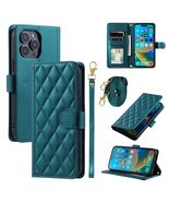 case for for iPhone 15 (Color: Dark Green) Premium Leather Silicon Flip ... - $52.00