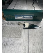Shannon Fine Crystal Transition 11&quot; Pastry Cake Pie Server solid Crystal... - $11.00