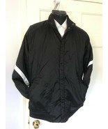 ADIDAS Vintage Mens Lined 3 Stripe Nylon Windbreaker  Jacket LARGE - $34.65