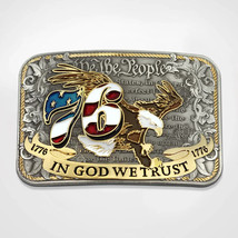 1776 We The People In God We Trust 3D Belt Buckle - £39.22 GBP