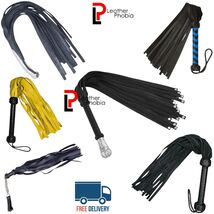 Handmade Genuine Cowhide Leather Flogger | 25 Falls | 18” Length | Stron... - $19.49