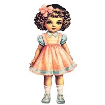Old Retro Vintage Doll Vinyl Decal Sticker UV &amp; Water Proof Water Bottle... - $109.41 MXN