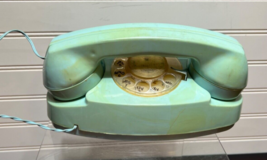 Vintage Child’s Toy Remco Empress teal MCM Plastic Telephone  1970’s intercom #2 - £15.98 GBP