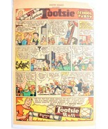 1947 Tootsie Roll Color Print Cartoon Ad Captain Tootsie Saves the Schoo... - £8.00 GBP