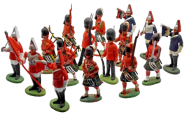 Britains LTD plastic figures of British Scots Guards Marching / Vintage  1960&#39;s - £31.26 GBP
