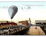 Balloon Ascension Long Beach California CA DB Postcard V10 - £5.41 GBP