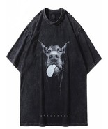Washed T shirt Doberman Oversized - $545.74 MXN