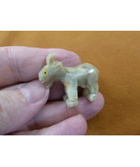 Y-GOA-5) gray BILLY GOAT with horns carving stone SOAPSTONE figurine lov... - £6.75 GBP