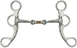 Western Saddle Horse Stainless Steel Short Shank 5&quot; Snaffle Bit w/ Dogbo... - £30.65 GBP