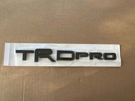 Matte Black TRD PRO Emblem Badge Decal Sticker 4Runner Tacoma Tundra Bla... - $11.99