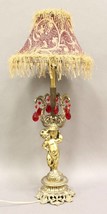 Antique Brass or Gilt Bronze Cherub Putti Table Lamp Art Nouveau Shabby Chic! - £177.96 GBP