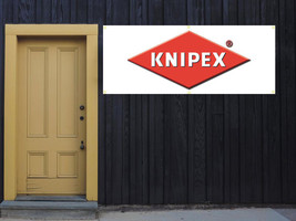 Knipex tools Vinyl Banner 2&#39;x5&#39; 13 OZ. Ready to Hang Garage Signs White - £27.25 GBP