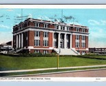 Nolan County Courthouse Sweetwater Texas TX WB Postcard N13 - $4.90