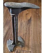Vintage 2pc Cobbler Stand Cast Iron Shoe Last &amp; Shoe Form - $28.70