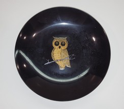 1970s COUROC Dish Black with Owl - $20.00