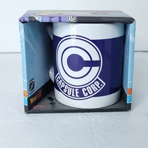 Dragon Ball Z Capsule Corps 13.5oz Blue White Coffee Mug Toei Box Damage... - $22.76