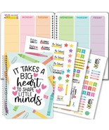 Colorful Doodles Undated Teacher Planner | 2025-2026 | Teaching Supplies - $33.94 CAD