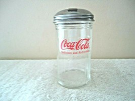 Vintage 1992 Coca Cola Glass Sugar Dispenser &quot; Beautiful Collectible Item &quot; - £18.60 GBP