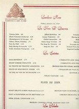 The Jockey Club Luncheon Menu Washington DC 1969 - £54.66 GBP