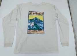 Vintage 90s North Face Mt Everest Long Sleeve Shirt Mens Size Medium Made in USA - $49.49