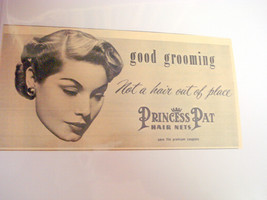 1953 Ad Princess Pat Hair Nets Good Grooming Not a Hair Out of Place - $7.99